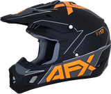 AFX FX-17 Helmet - Aced - Matte Black/Orange - Large 0110-6506