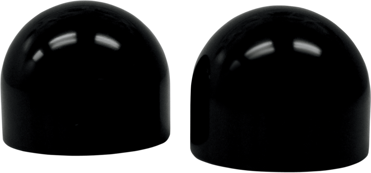 LA CHOPPERS Axle Caps - Black - Dome LA-7810-00B