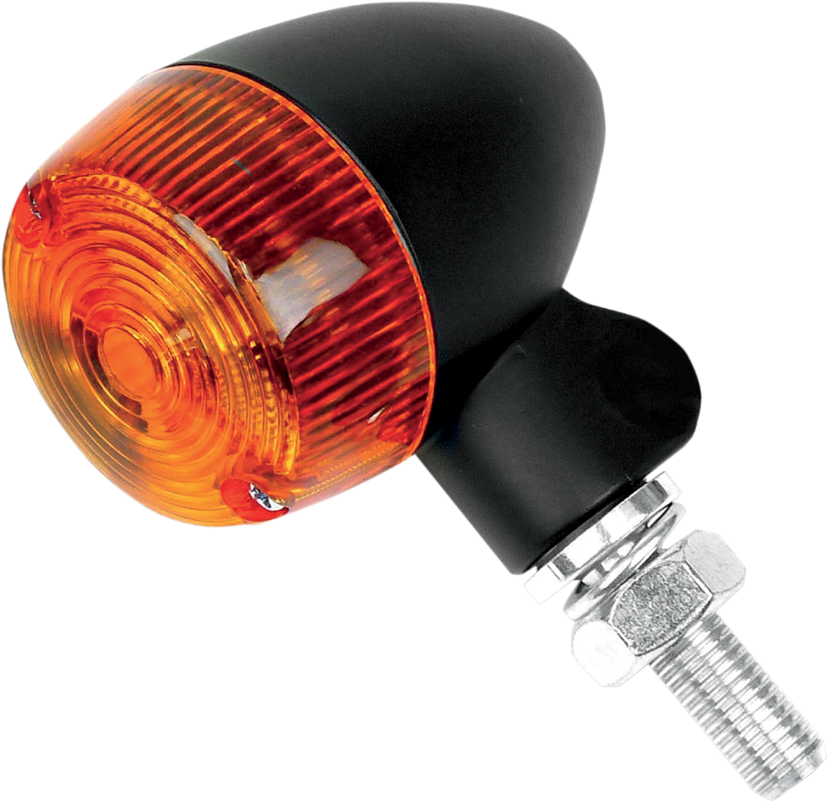 K&S TECHNOLOGIES Marker Light - Single Filament - Black/Amber - Style 1 25-8320BK