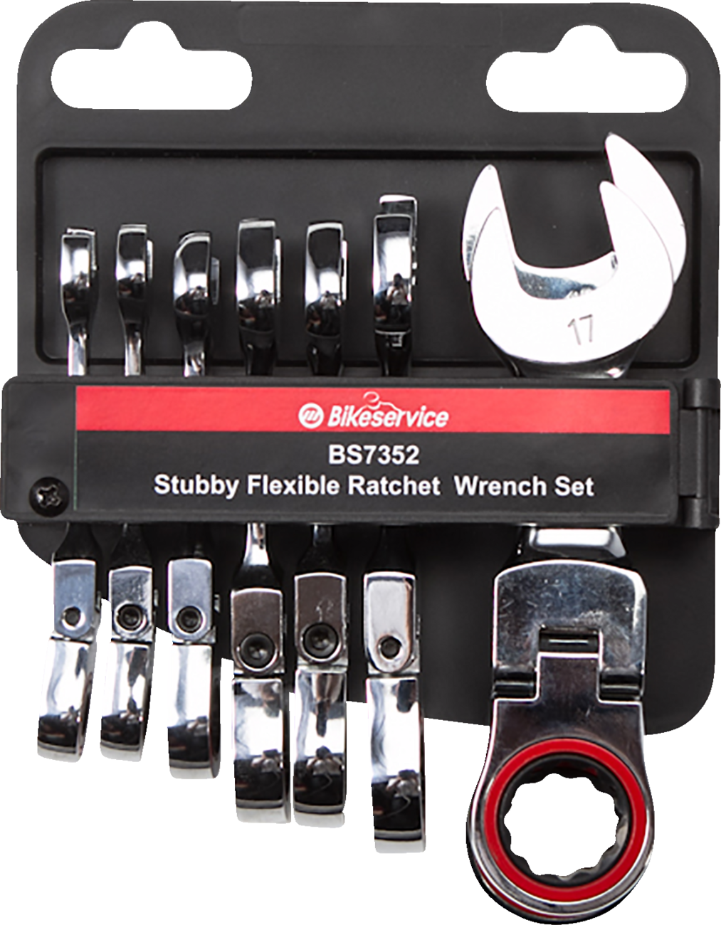 BIKESERVICE Flex-Head Wrench - 8-piece BS7352