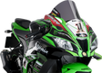 PUIG HI-TECH PARTS Race Windscreen - Dark Smoke - Kawasaki 9849F