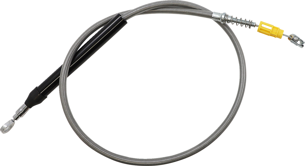 LA CHOPPERS Clutch Cable- Quick Connect - 15" - 17" Ape Hanger Handlebars - Stainless Steel LA-8155C16