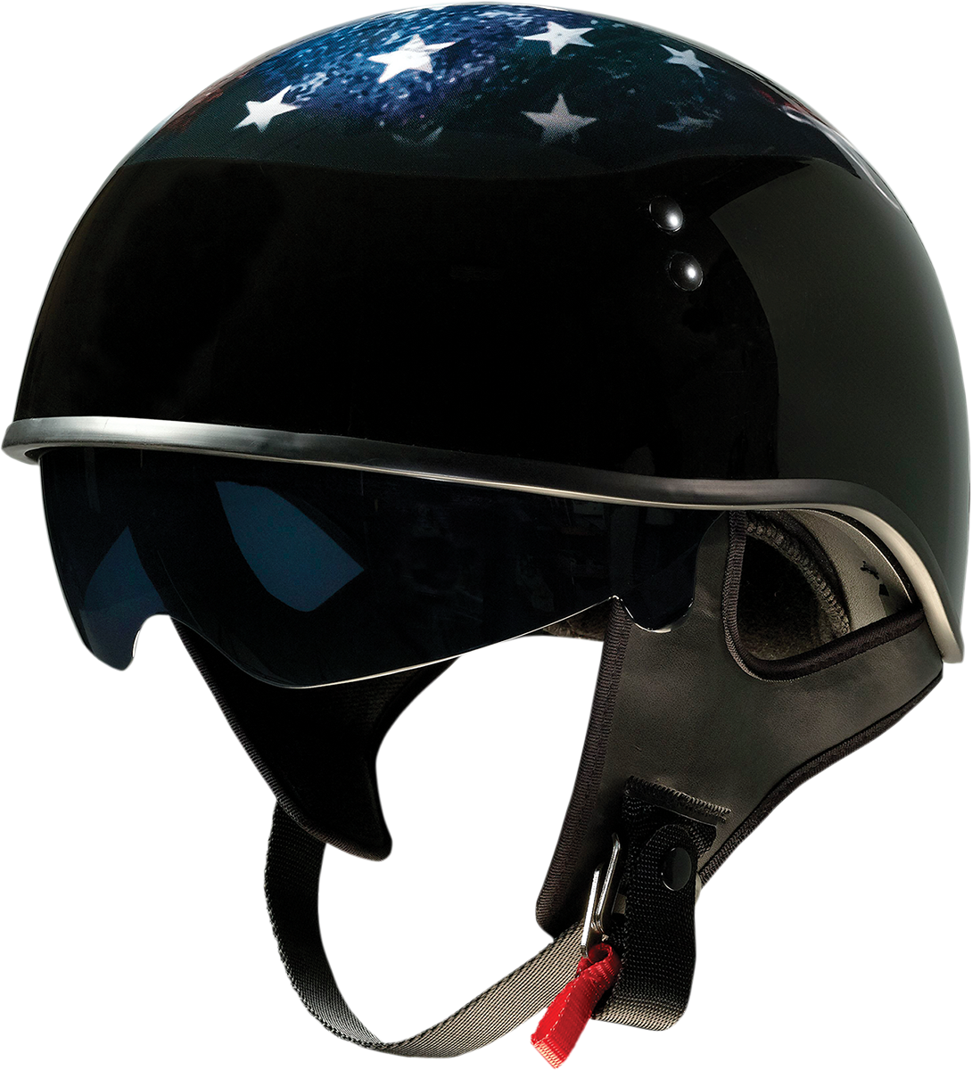 Z1R Vagrant Helmet - USA Skull - Black - Small 0103-1308