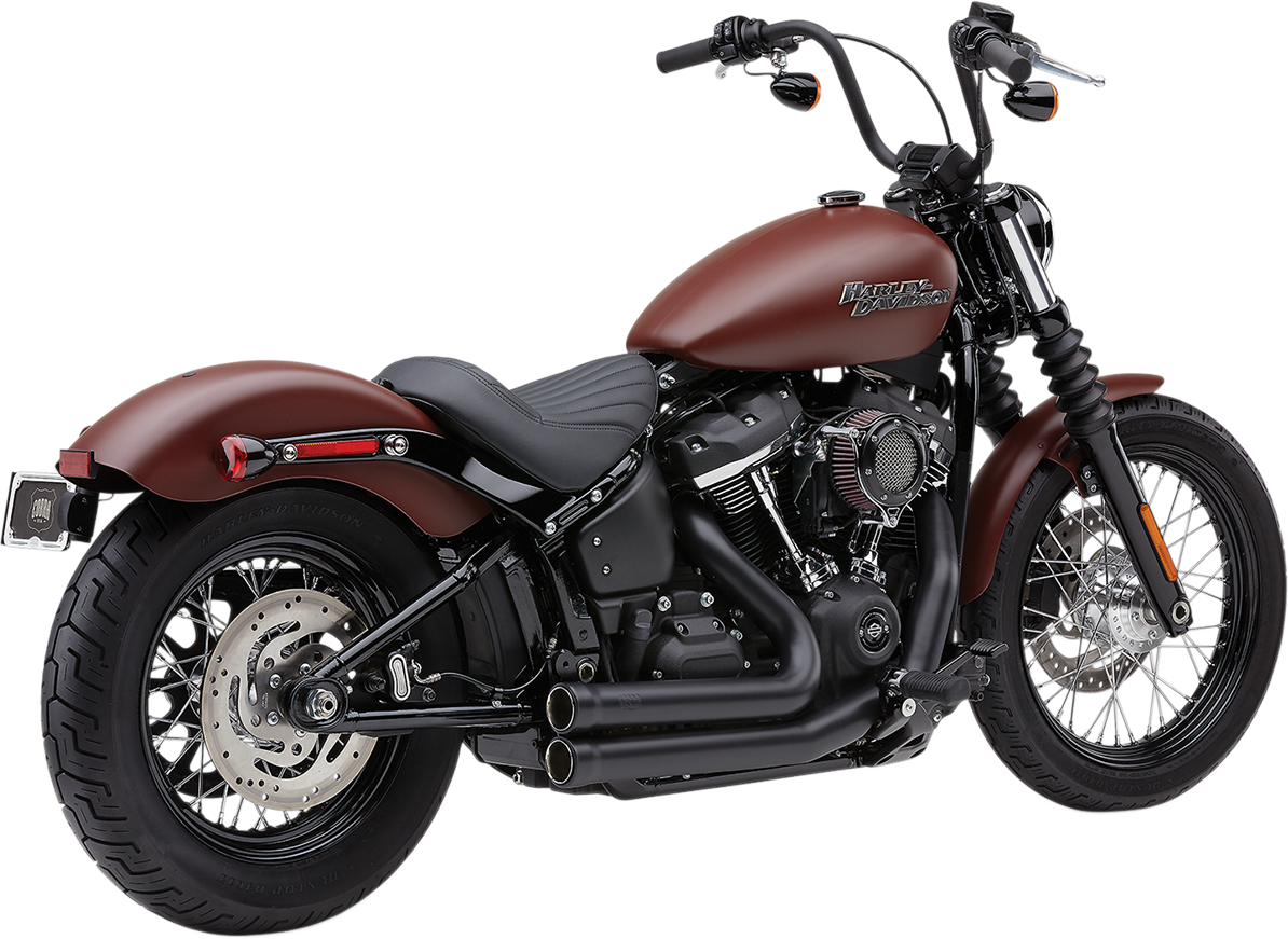 COBRA 909 Exhaust - Black - '18-'20 Softail 6712B