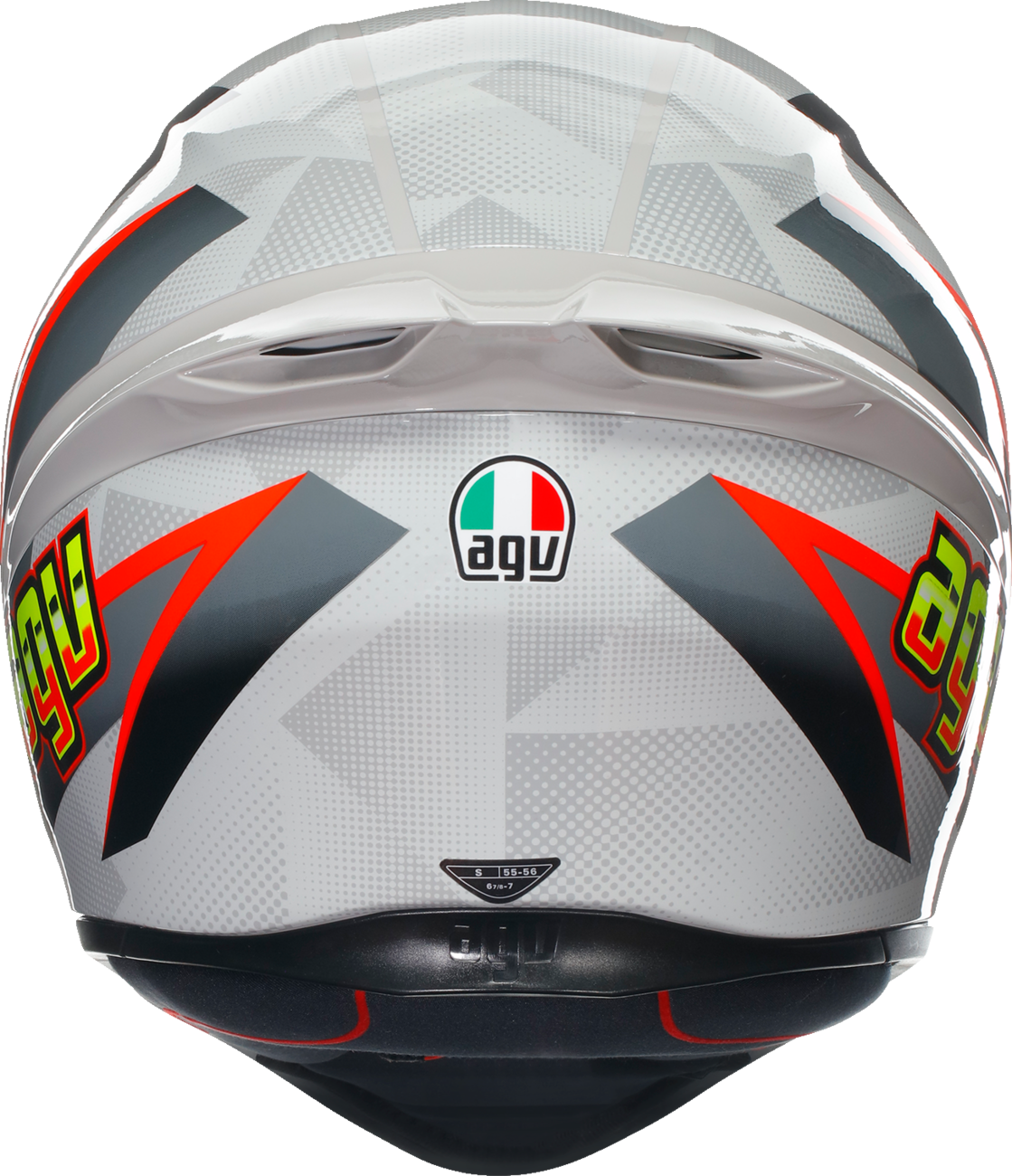 AGV K1 S Helmet - Blipper - Gray/Red - Small 2118394003030S