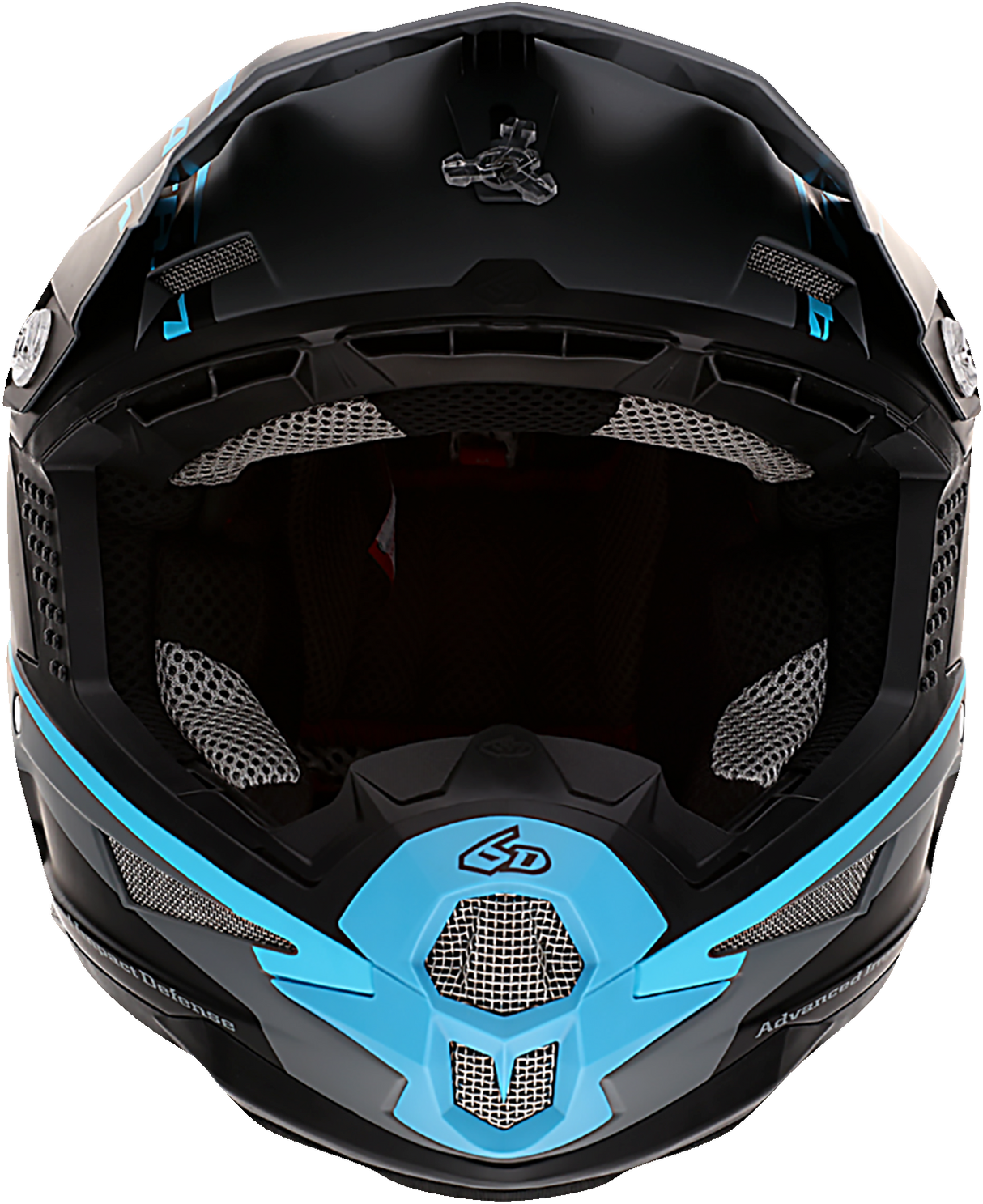 6D ATR-1 Helmet - Stealth - Cyan - Small 10-4625