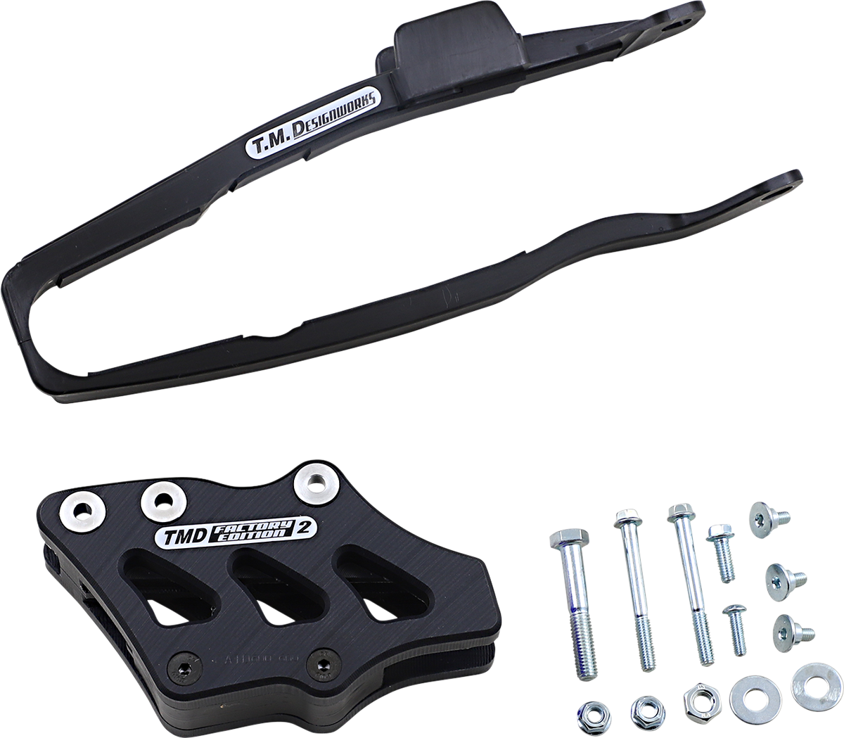 T.M. DESIGNWORKS Chain Guide/Slider - Yamaha - Black YCP-OR5-BK