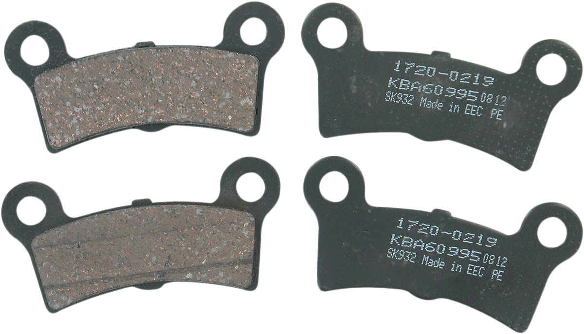 DRAG SPECIALTIES Organic Brake Pads - Trike FAD605/4X