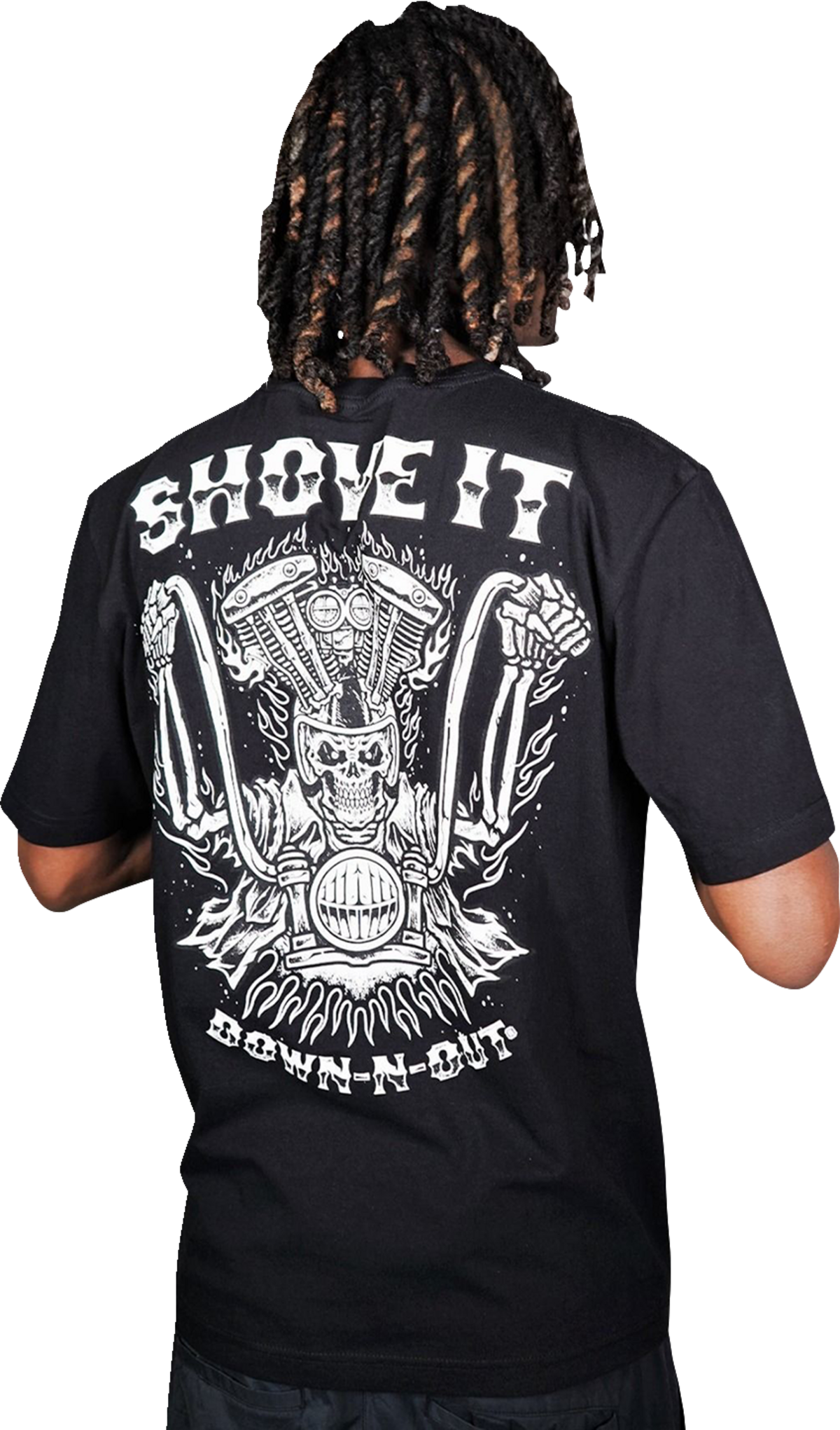 LETHAL THREAT Down-N-Out Shove It T-Shirt - Black - Large DT10046L