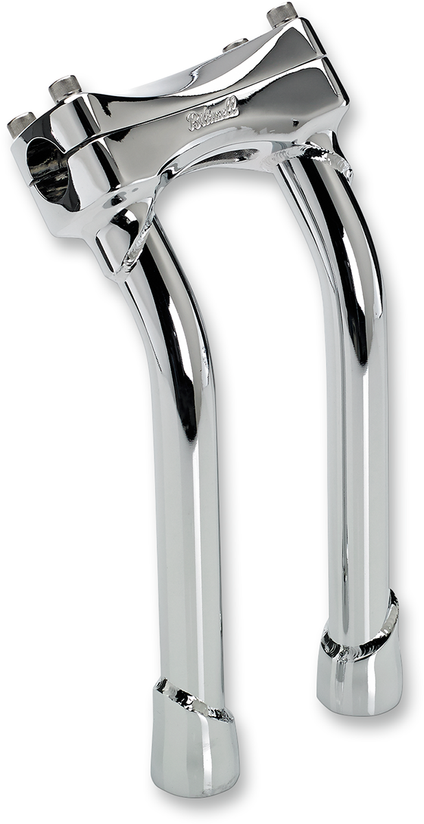 BILTWELL Risers - Murdock - Pullback - 10" - Chrome 6404-105-10