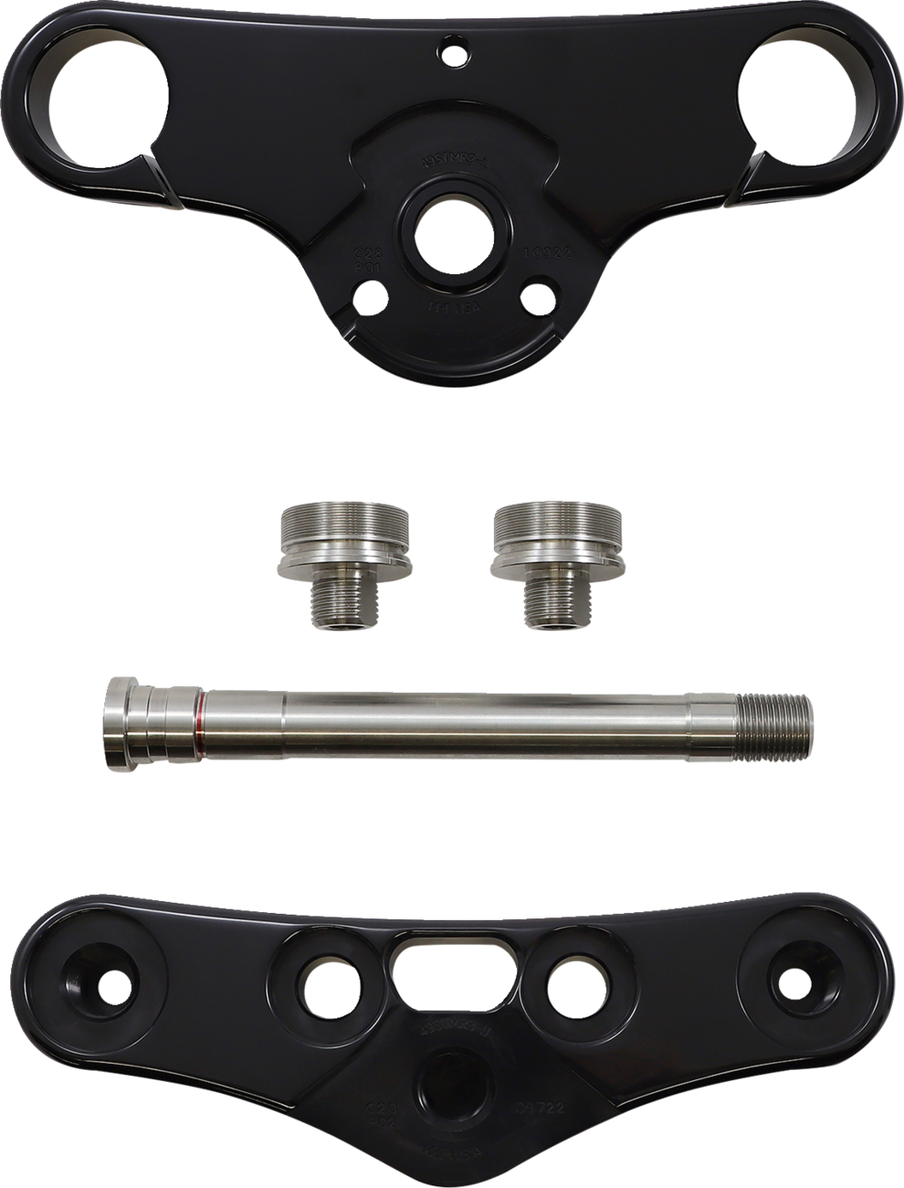 HAWG HALTERS Triple Tree Kit - Black - 49 mm 49WGAR3-ST18