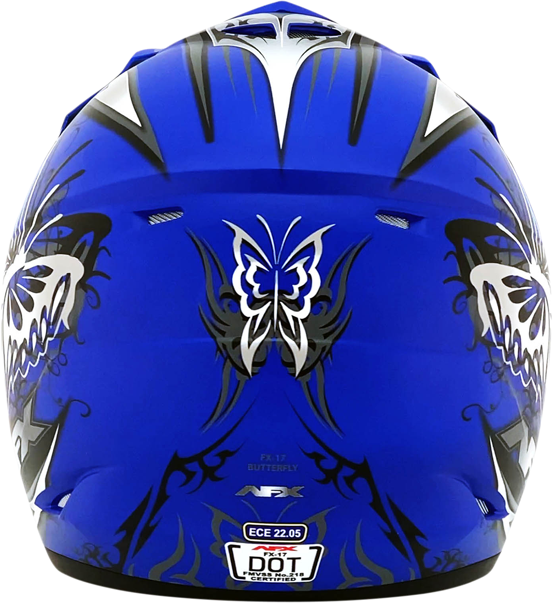 AFX FX-17Y Helmet - Butterfly - Matte Blue - Large 0111-1389