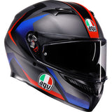 AGV Helmet K3 Striga Matte Black/Blue/Red Xl 2118381004-024-XL