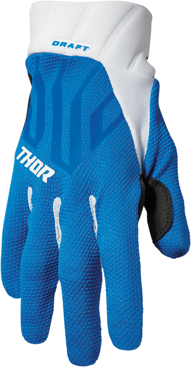 THOR Draft Gloves - Blue/White - Large 3330-6797