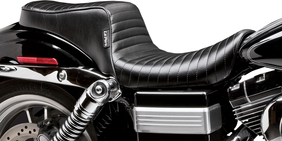 LE PERA Cherokee Seat - Pleated - Black - FXD '06+ LK-021PT