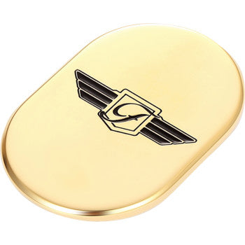 FIGURATI DESIGNS Antenna Cover - Left Rear Fender - FD Logo - Gold  FD-01-AC-GLD-LT