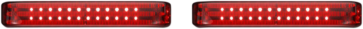 CUSTOM DYNAMICS Saddlebag LED Lights - Sequential - Black/Red PB-SBSEQ-BCM4BR