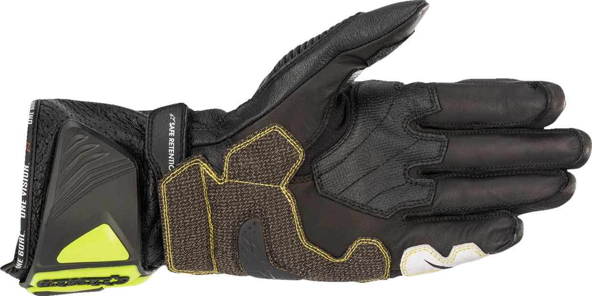 ALPINESTARS GP Tech V2 S Gloves - Black/Fluo Yellow/White/Fluo Red - Large 3556422-1503-L