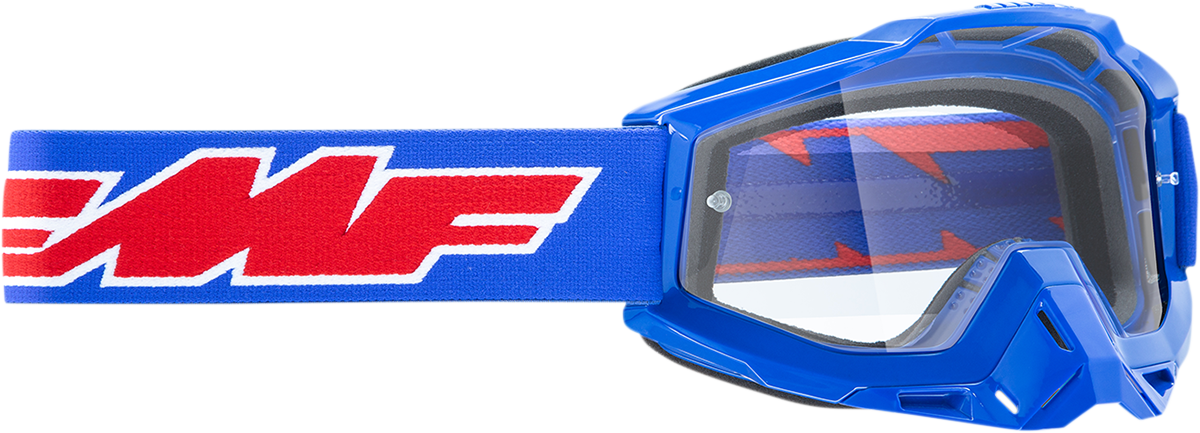 FMF PowerBomb OTG Goggles - Rocket - Blue - Clear F-50041-00002 2601-2990