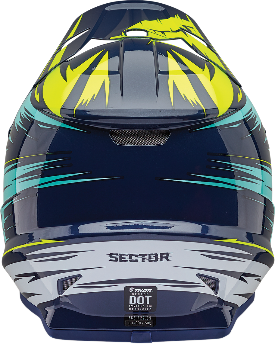 THOR Sector Visor - Warp - Navy/Teal 0132-1286