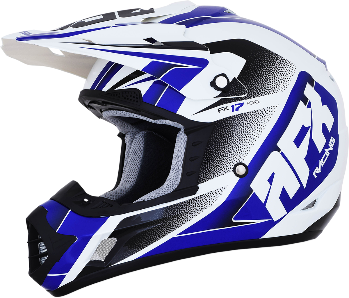 AFX FX-17 Helmet - Force - Pearl White/Blue - Large 0110-5240