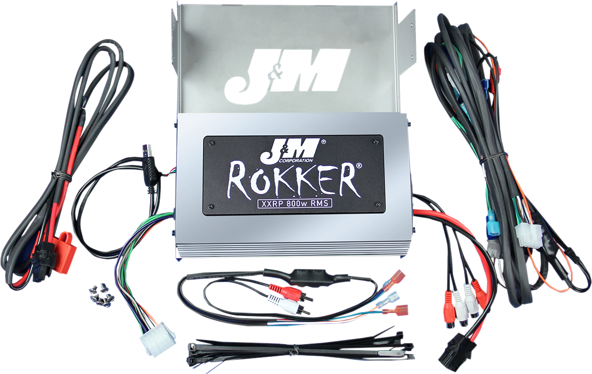 J & M 800w 4-Channel Rokker Amplifier - '05-'13 FLHTCU FLHTK JAMP-800HC06ULP