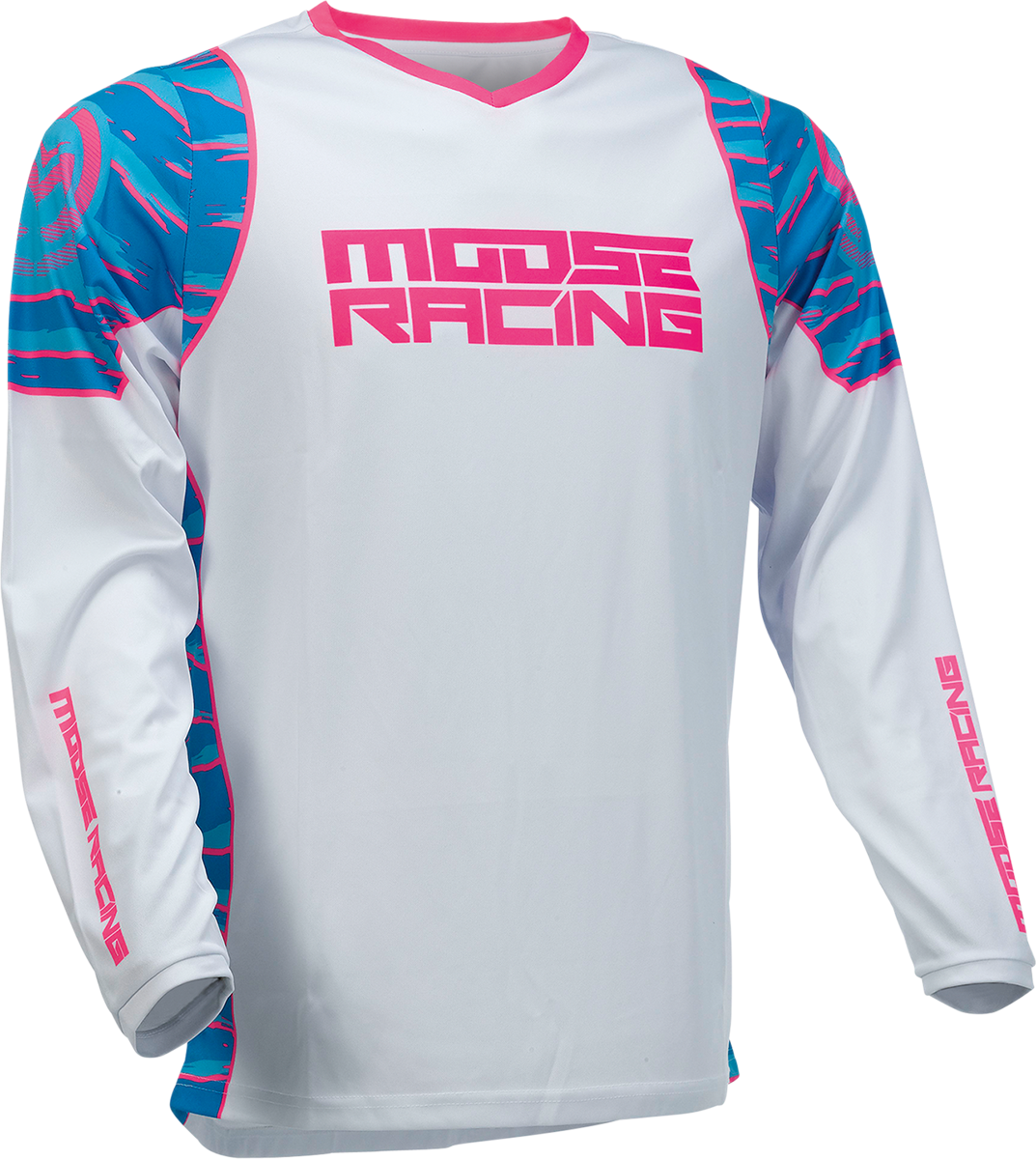 MOOSE RACING Qualifier Jersey - Blue/Pink - 5XL 2910-6957