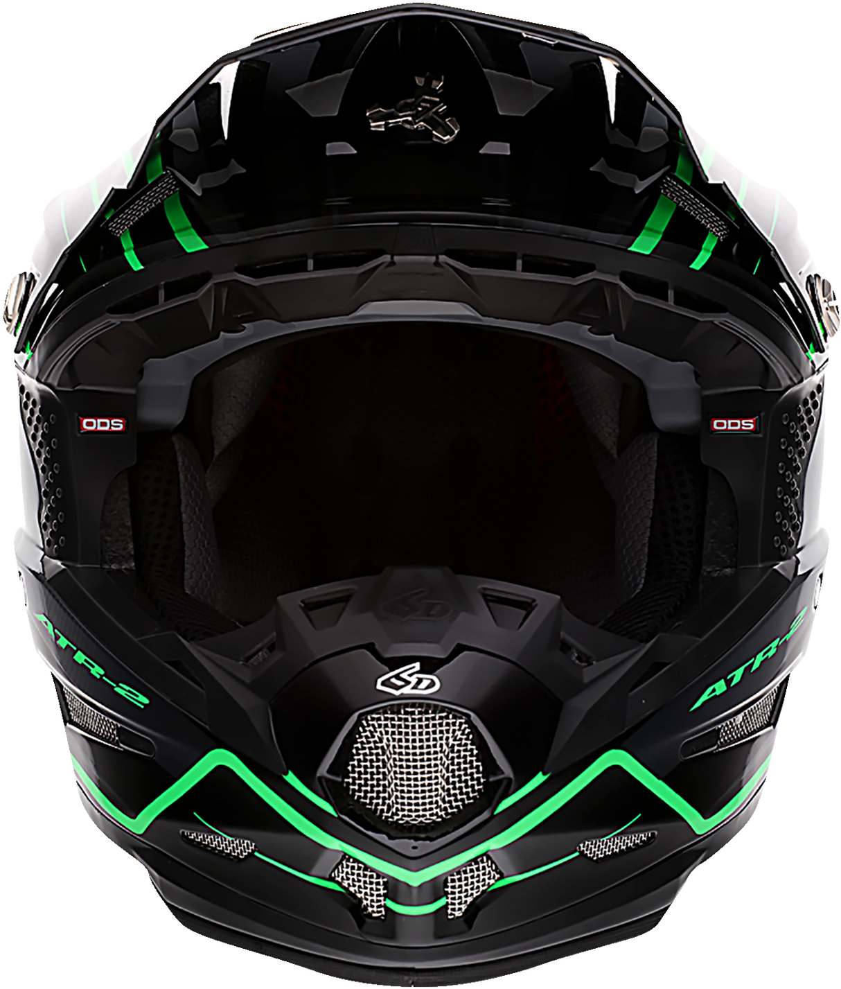 6D ATR-2 Helmet - Phase - Black/Green - Medium 12-2846