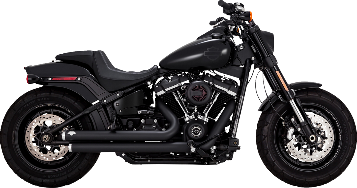 VANCE & HINES Big Shots Staggered Exhaust System - Black 47339