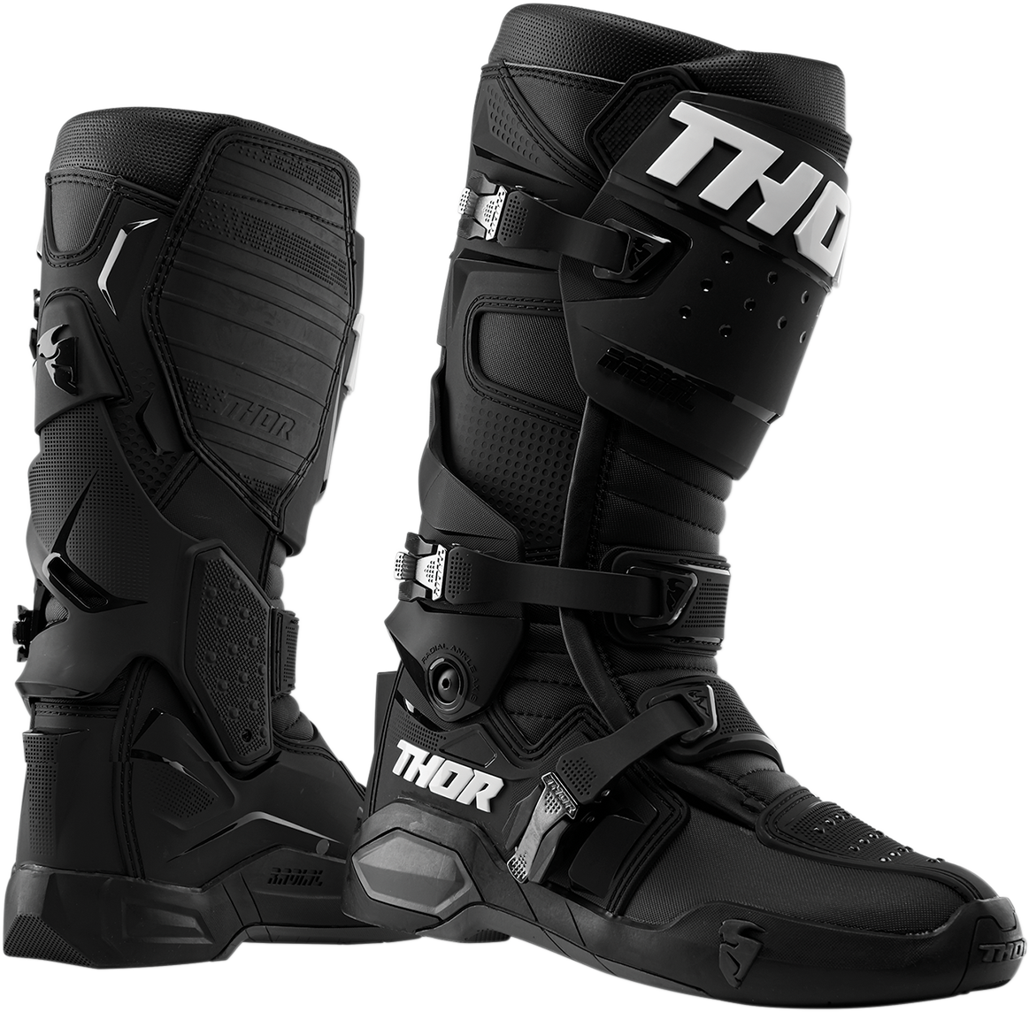 THOR Radial Boots - Black - Size 8 3410-2254