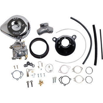 S&S CYCLE Carburetor G and Stealth Air Kit - Chrome - Big Twin '84-'99 110-0147