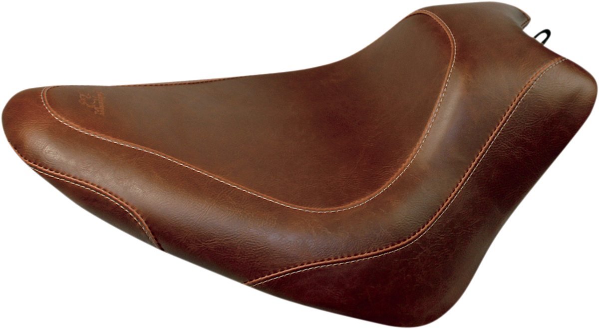 MUSTANG Seat - Wide Tripper Solo - without Backrest - Smooth - Brown 76764