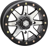 STI TIRE & WHEEL HD9 Wheel - Front/Rear - Machined Black - 14x7 - 4/137 - 6+1 (+50 mm) 14HB908