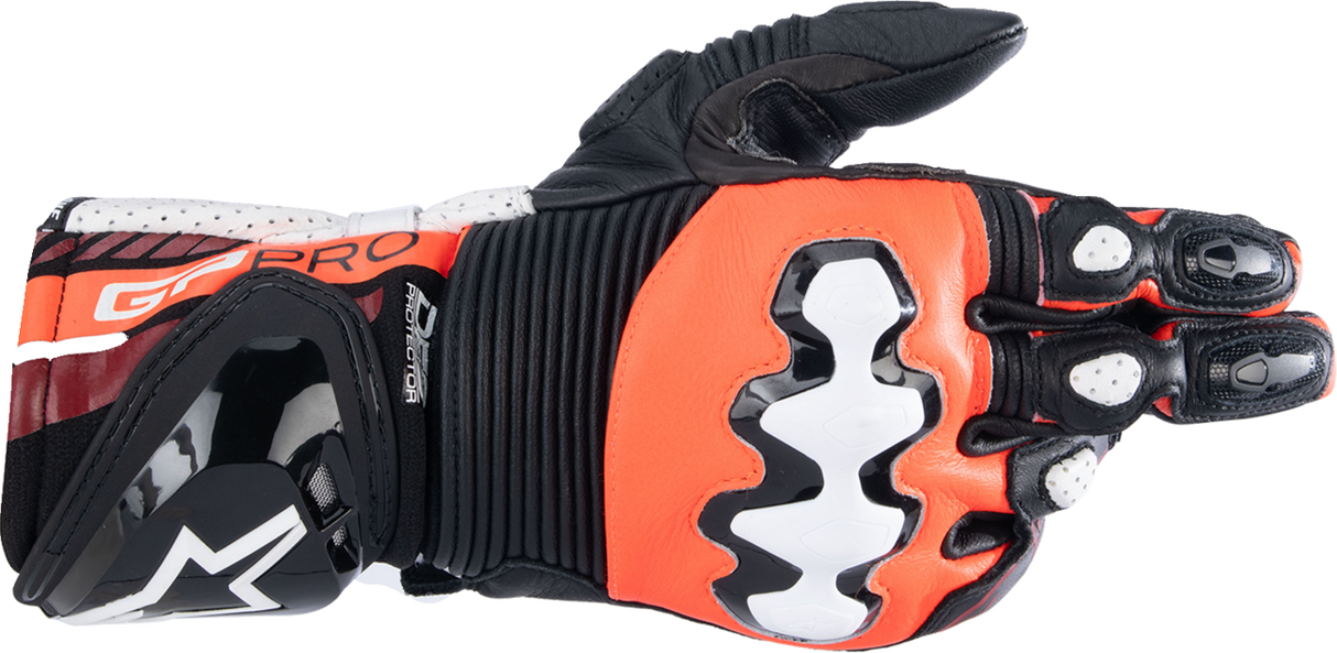 ALPINESTARS GP Pro R4 Gloves - Black/Fluo Red/White - Small 3556724-1321-S