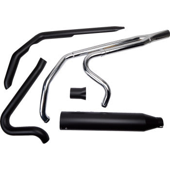 KHROME WERKS 2:1 Outlaw Exhaust System - Black 200785