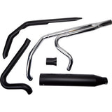 KHROME WERKS 2:1 Outlaw Exhaust System - Black  Glide  2009-2016 200785