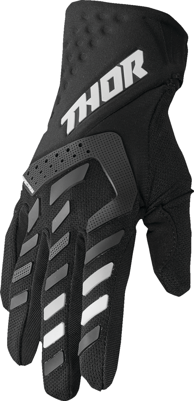 THOR Women's Spectrum Gloves - Black/White - Large 3331-0232