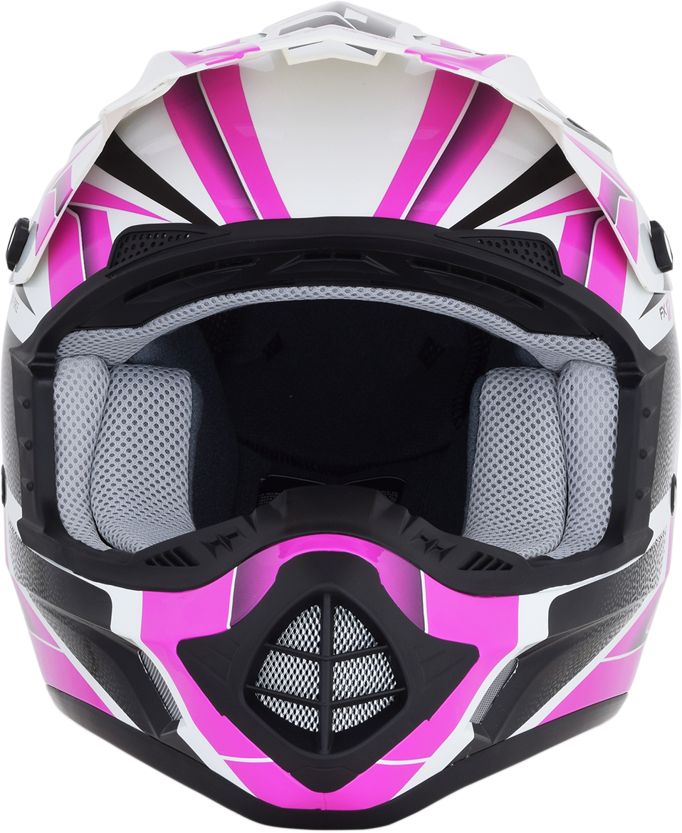 AFX FX-17 Helmet - Force - Pearl White/Fuchsia - Medium 0110-5257