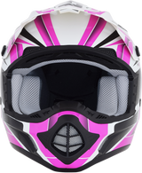 AFX FX-17 Helmet - Force - Pearl White/Fuchsia - Medium 0110-5257