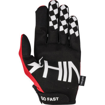 THRASHIN SUPPLY CO. Go Fast Stealth Gloves - Red - XL SV1-18-11