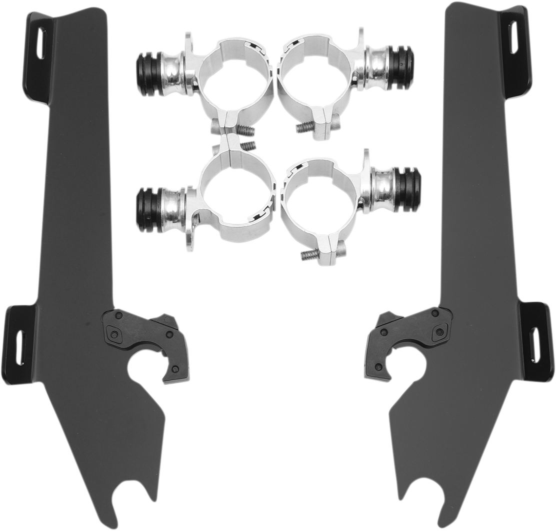 MEMPHIS SHADES Batwing Trigger Lock Mounting Kit - VT 1300CS - Black MEK1967