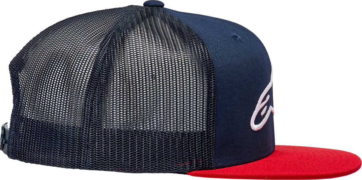 ALPINESTARS Corp Trucker Hat - Navy/Red - One Size 1025810037030OS