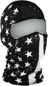 ZAN HEADGEAR Balaclava - Black/White - Flag WBP091