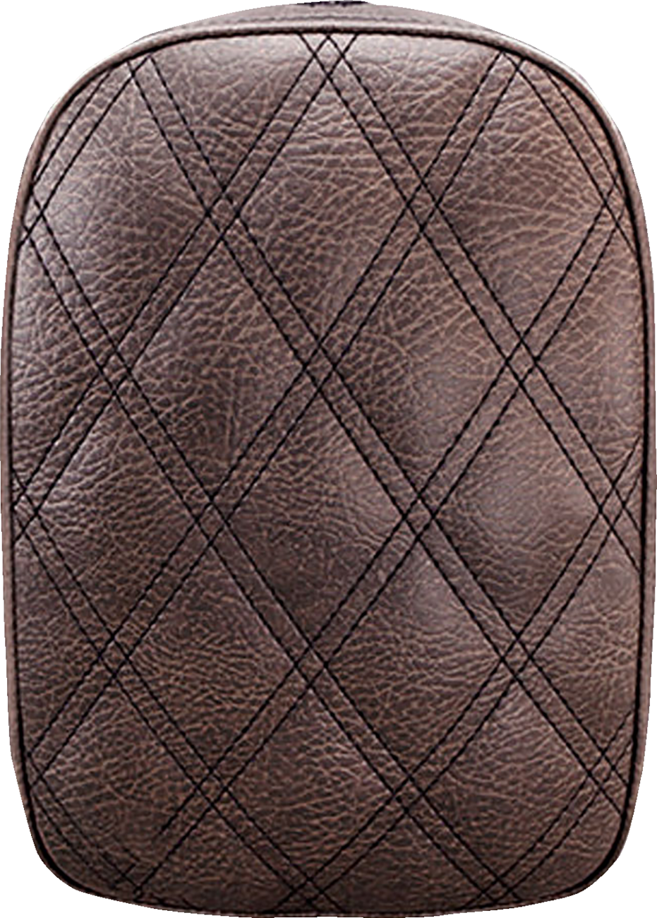 SADDLEMEN Detachable Pillion Pad - Lattice Stitched - Brown SA1026