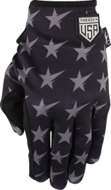 THRASHIN SUPPLY CO. Stars & Bolts Stealth Gloves - Black/Gray - XL SV1-13-11