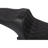 DRAG SPECIALTIES SEATS Predator III Seat - Vinyl - Double Diamond - Black Stitch - Challenger '20-'25 0810-2460