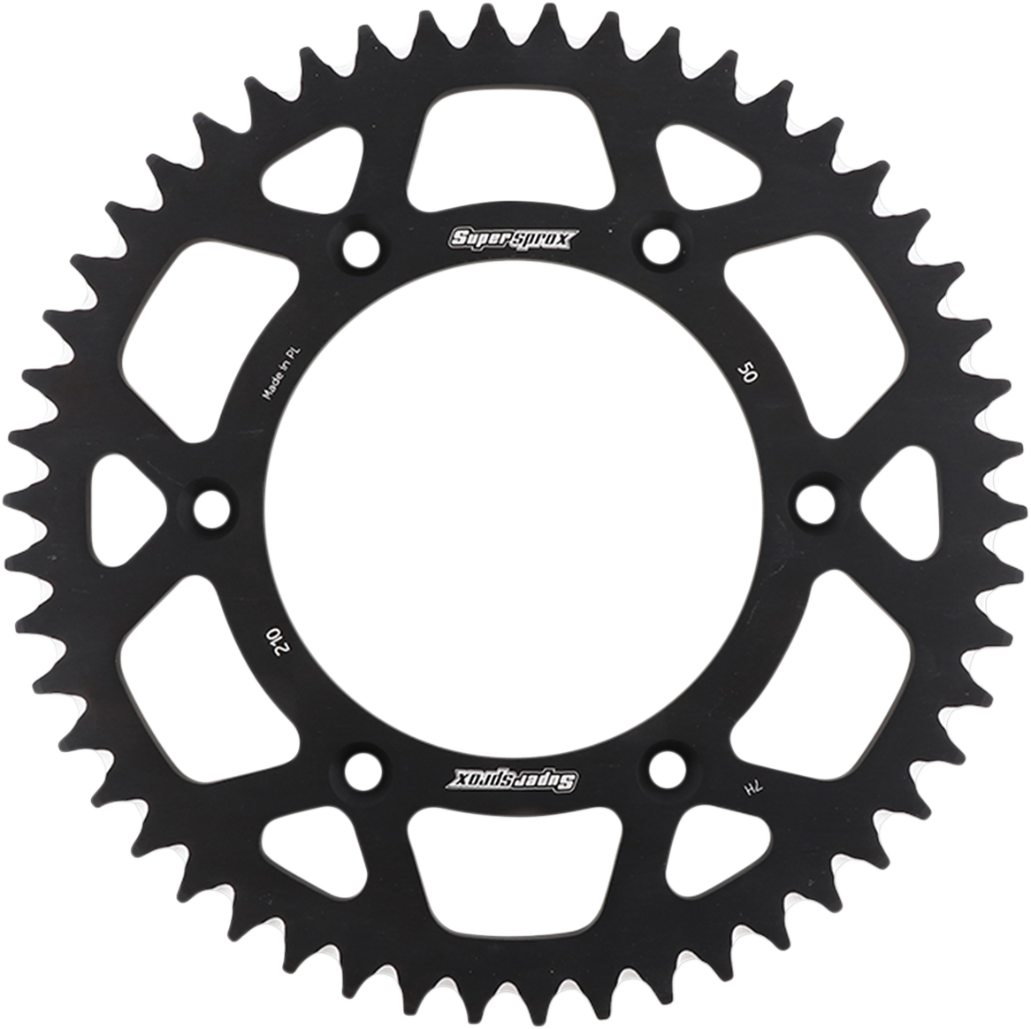 SUPERSPROX Rear Sprocket - Black - Honda - 50 Tooth RAL-210-50-BLK