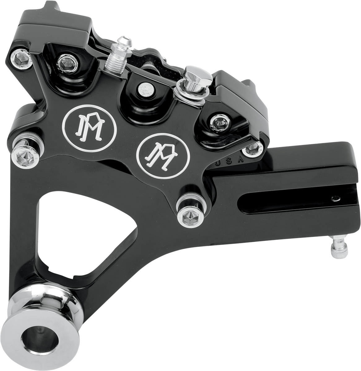 PERFORMANCE MACHINE (PM) 4-Piston Caliper - Rear - Contrast Cut - 08-17 FXD 1259-0052-BM