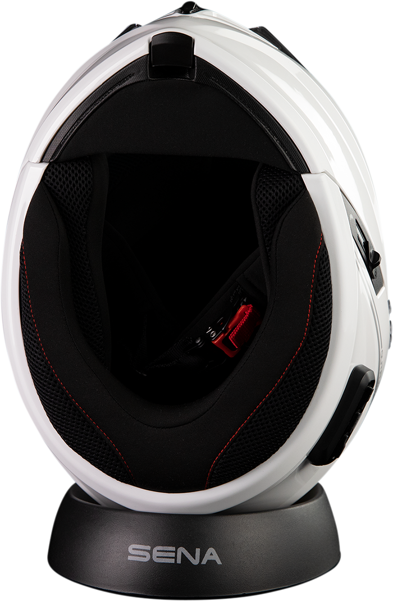 SENA Outrush R Helmet - White - Medium OUTRUSHR-GW00M3