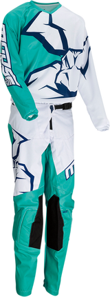 MOOSE RACING Youth Qualifier Pants - Mint/White/Navy - 26 2903-1981